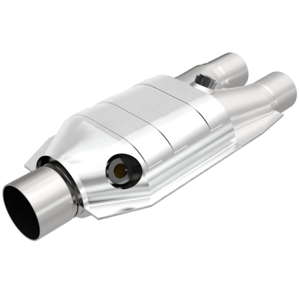 MagnaFlow universal catalytic converter 2.5 inch inlet/outlet stainless steel Federal EPA compliant OBDII 51667