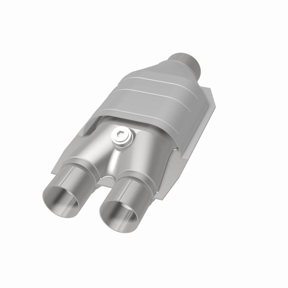 MagnaFlow universal catalytic converter 2.5 inch inlet/outlet stainless steel Federal EPA compliant OBDII 99667h