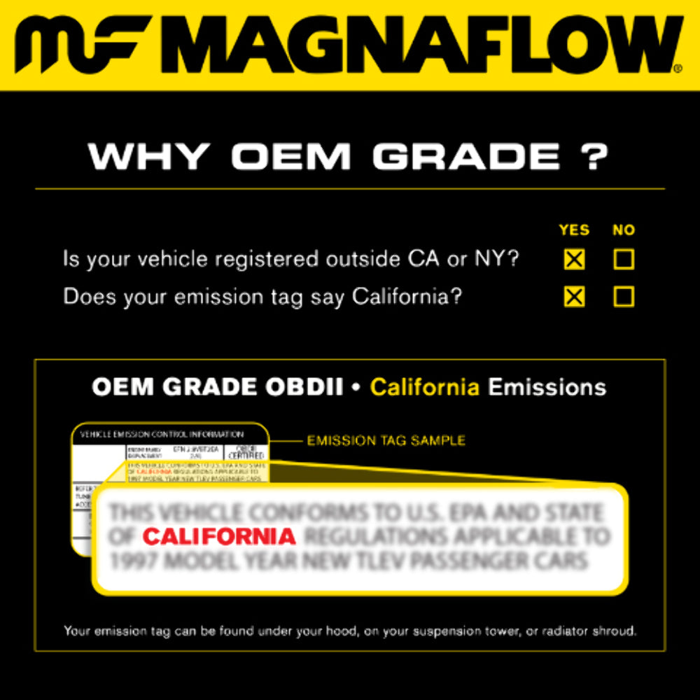 t Universal Catalytic Converter 5.0 C/C 2.25 Spun OEM 51655 Magnaflow MagnaFlow Exhaust Products