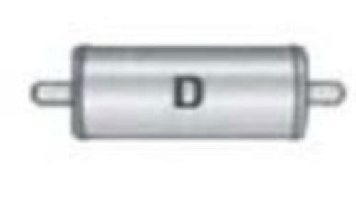 Jones Exhaust V412D V Power Series Muffler 2 Inlet, 2 Outlet