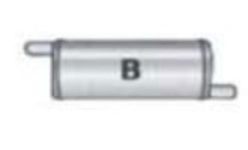 Jones Exhaust performance muffler universal v414b-v-power-series-muffler-2-5-inlet-2-5-outlet 4 inch