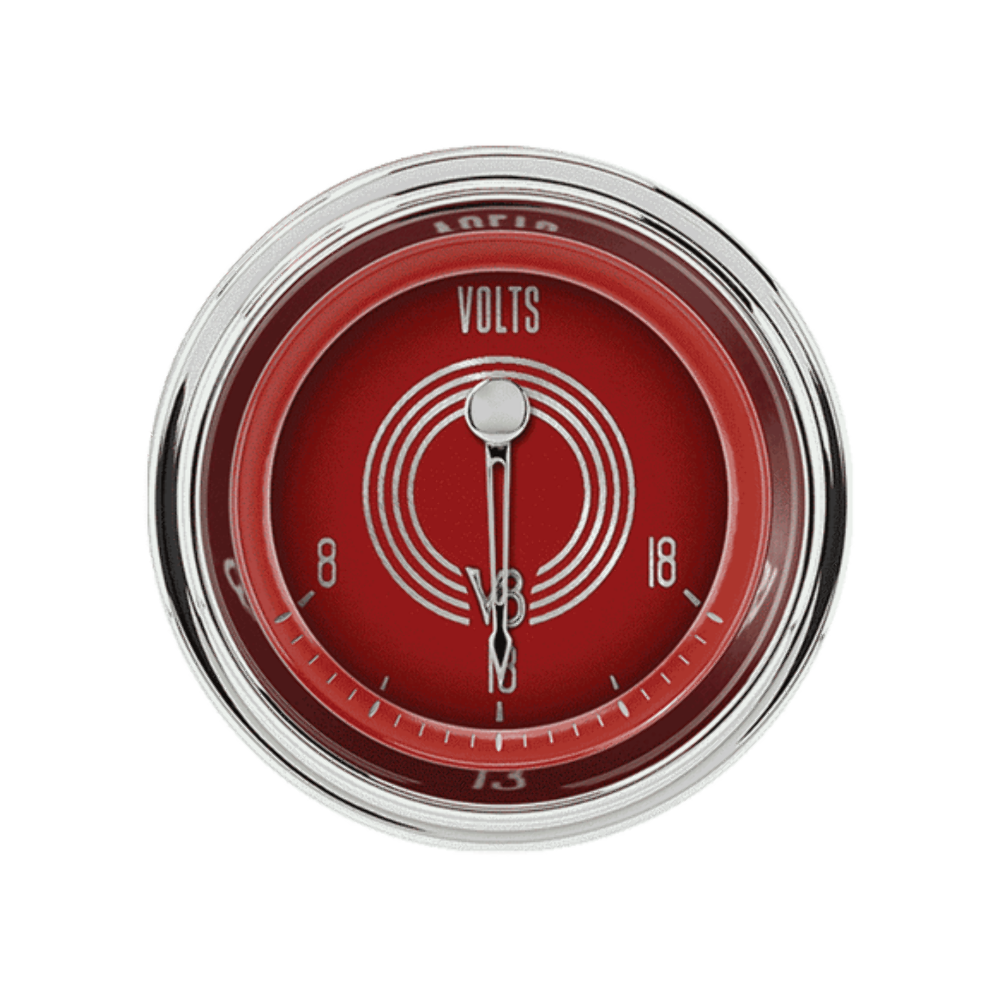 t V8 Red Steelie 2 1/8" Volt V8RS30SHC Classic Instruments