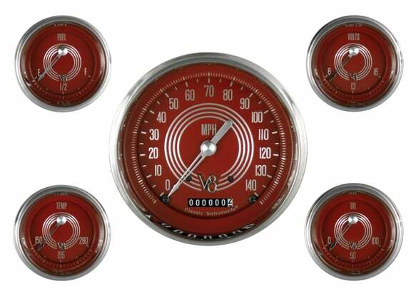 Classic Instruments analog dash gauge set