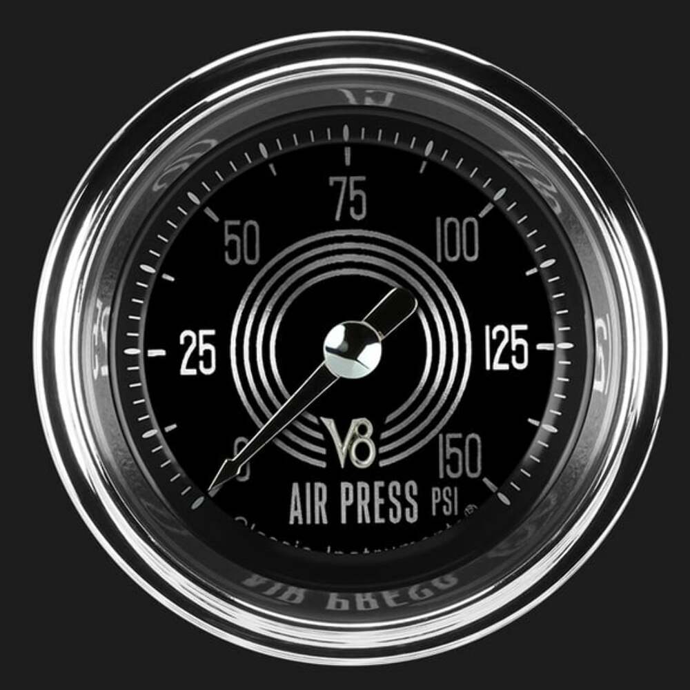 V8 Speedster 2 1/8" Air Pressure Gauge V8SR118SHC