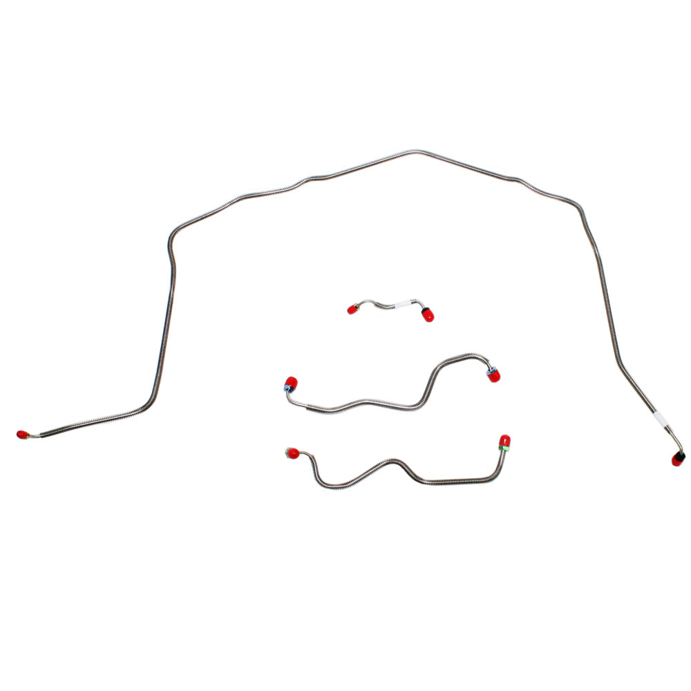 1970-1973 Chevrolet Corvette Complete Brake Line Kit Power Brakes Stainless VCK7002SS