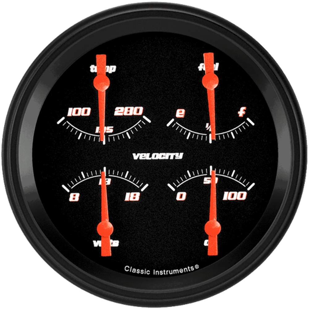 Velocity Black 4 5/8" Quad VS31BBLF