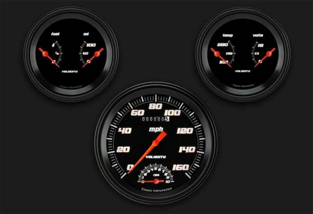 Velocity Black Series Three Gauge Set VS61BBLF