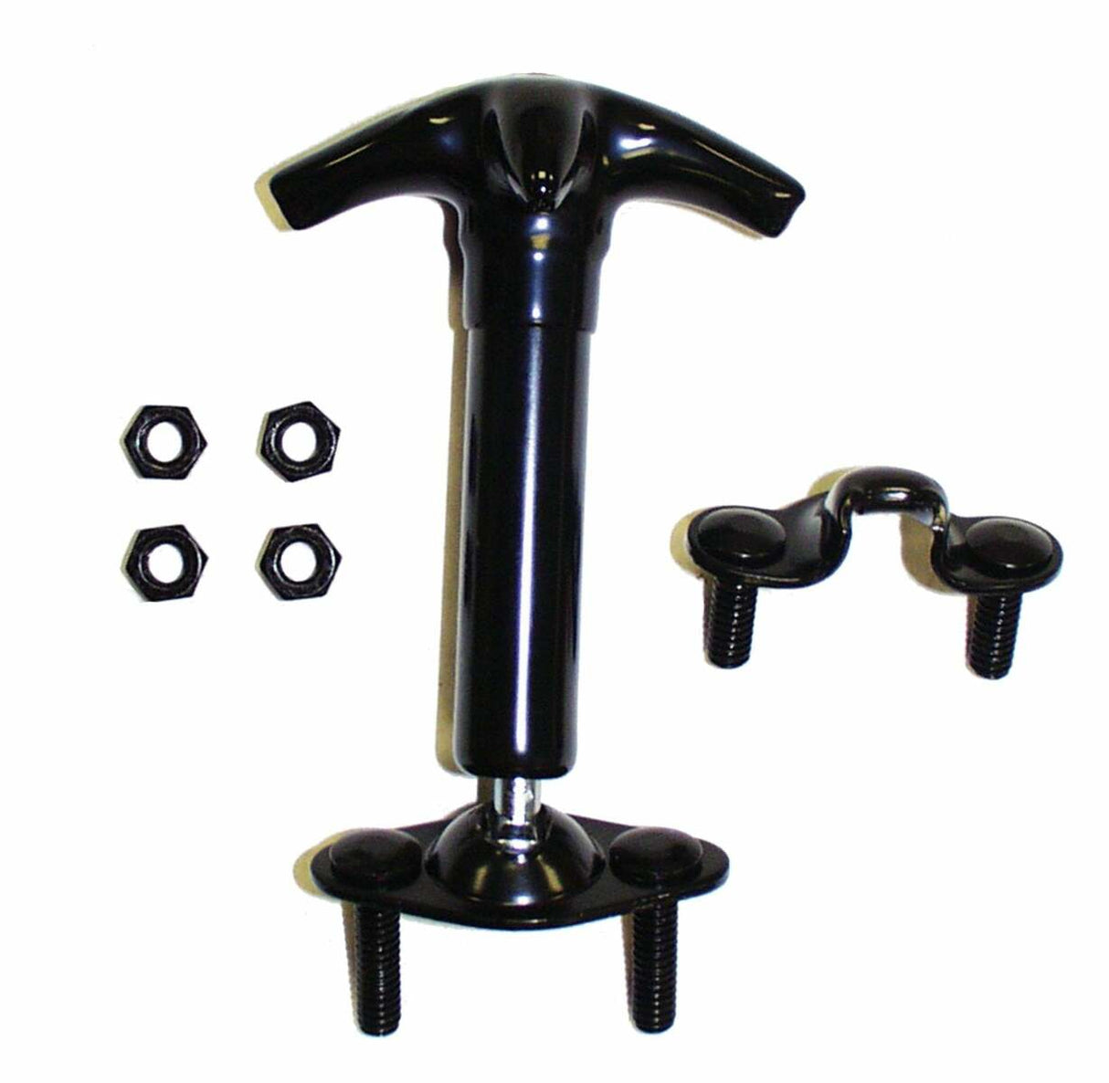 Vintage - Metal Black Hood Catch Kit - HC4