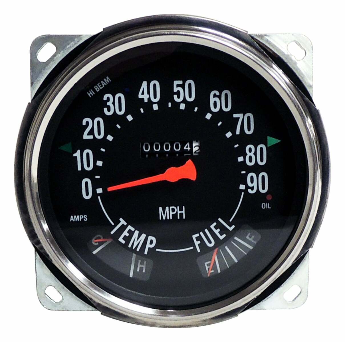 Jeep Vintage - Metal Black Speedometer Assembly - 914845