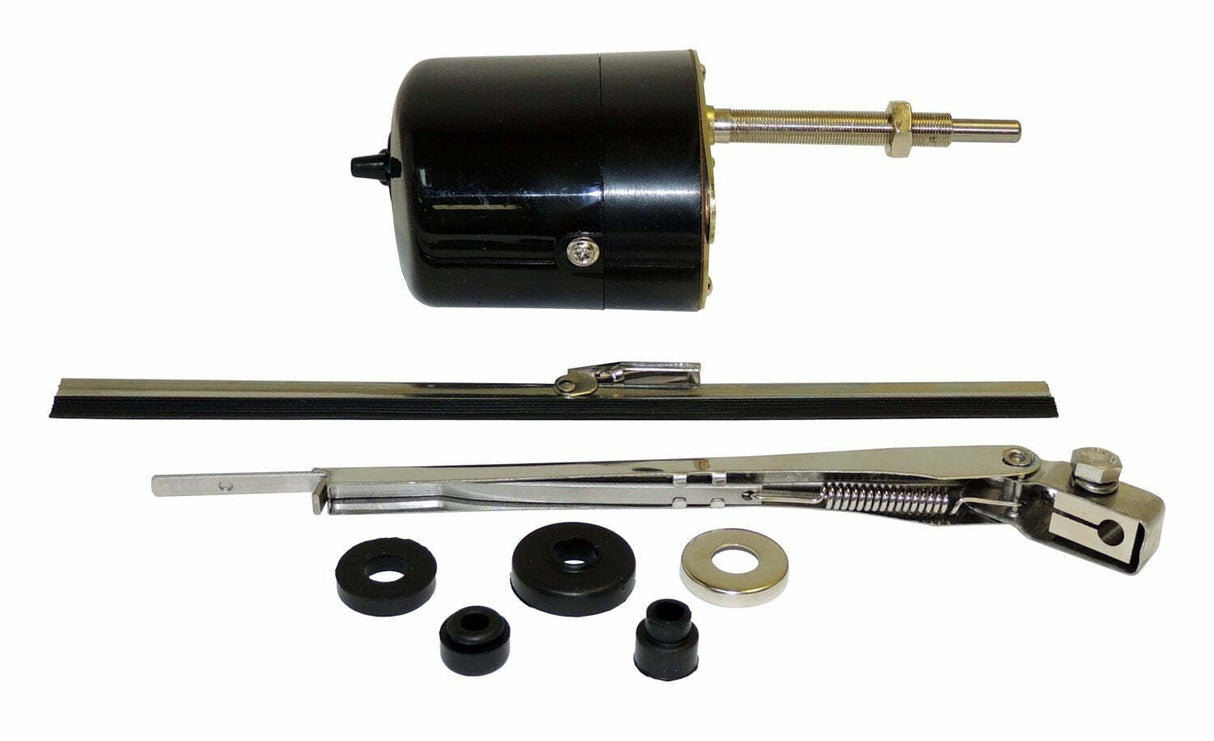 Vintage - Metal Black Wiper Motor Kit - 6V steel
