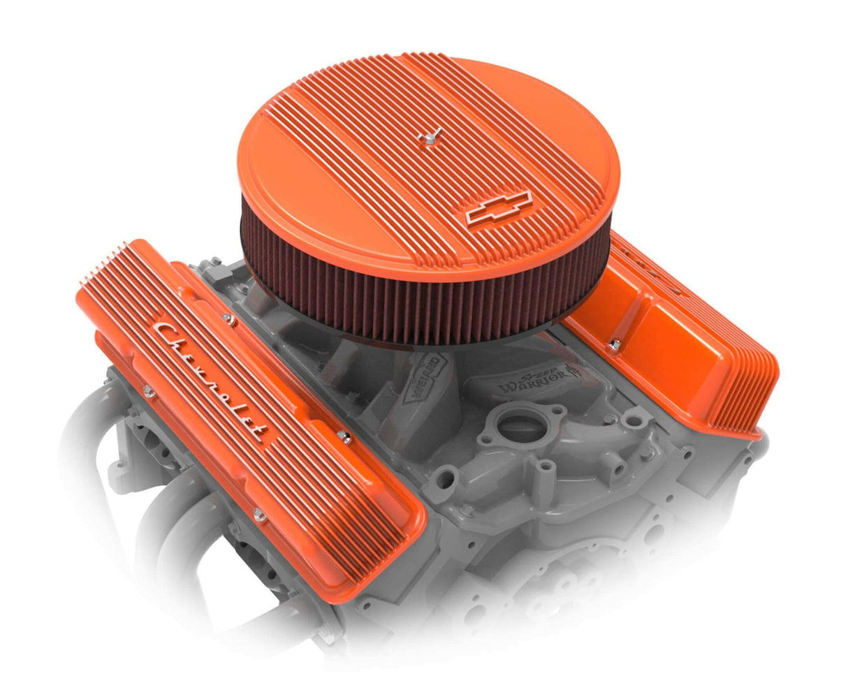 Holley Vintage Series GM Licensed Air Cleaner - Factory Orange Machined - 120-176