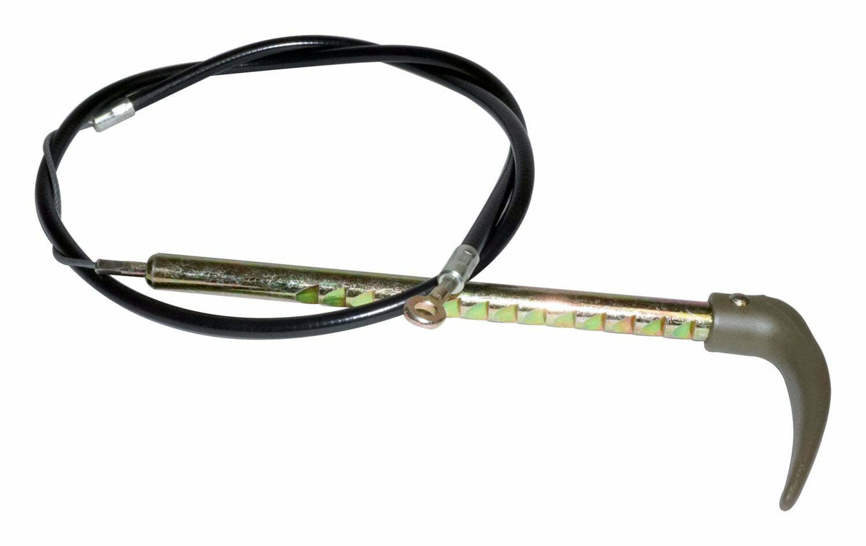 Vintage - Steel Green Emergency Brake Cable & Handle A1242