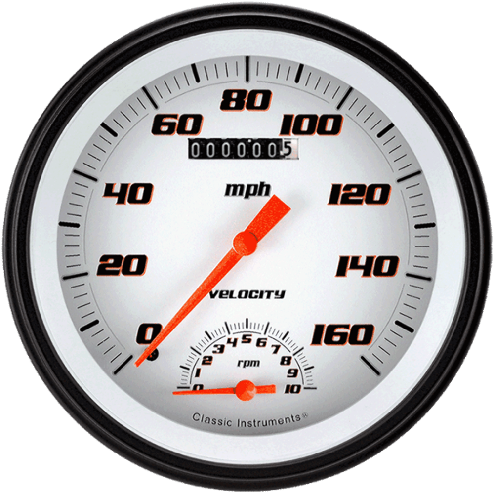 Velocity White 4 5/8" Speedtachular VS50WBLF