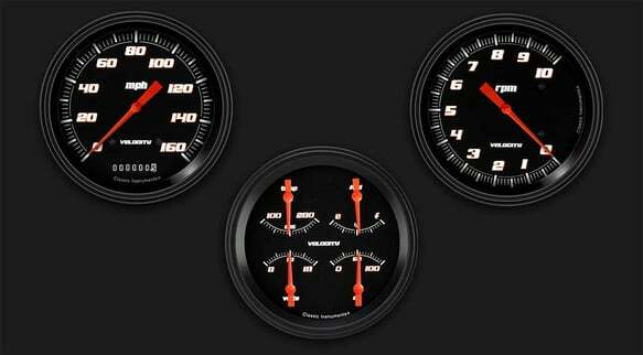 Velocity Black Series Three Gauge Set VS53BBLF