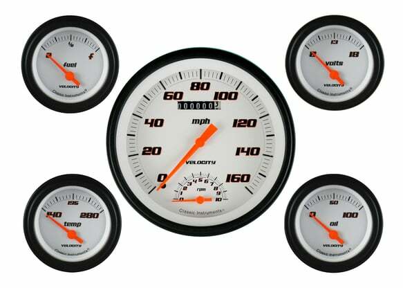 Classic Instruments analog speedometer gauge black