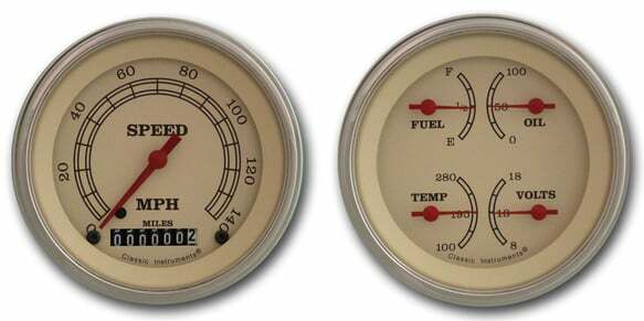 Classic Instruments analog dash gauge set