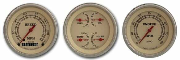 Classic Instruments analog dash gauge set