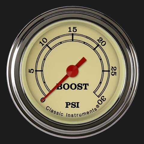 Vintage 2 1/8" Boost Gauge, 30 psi VT142SLF