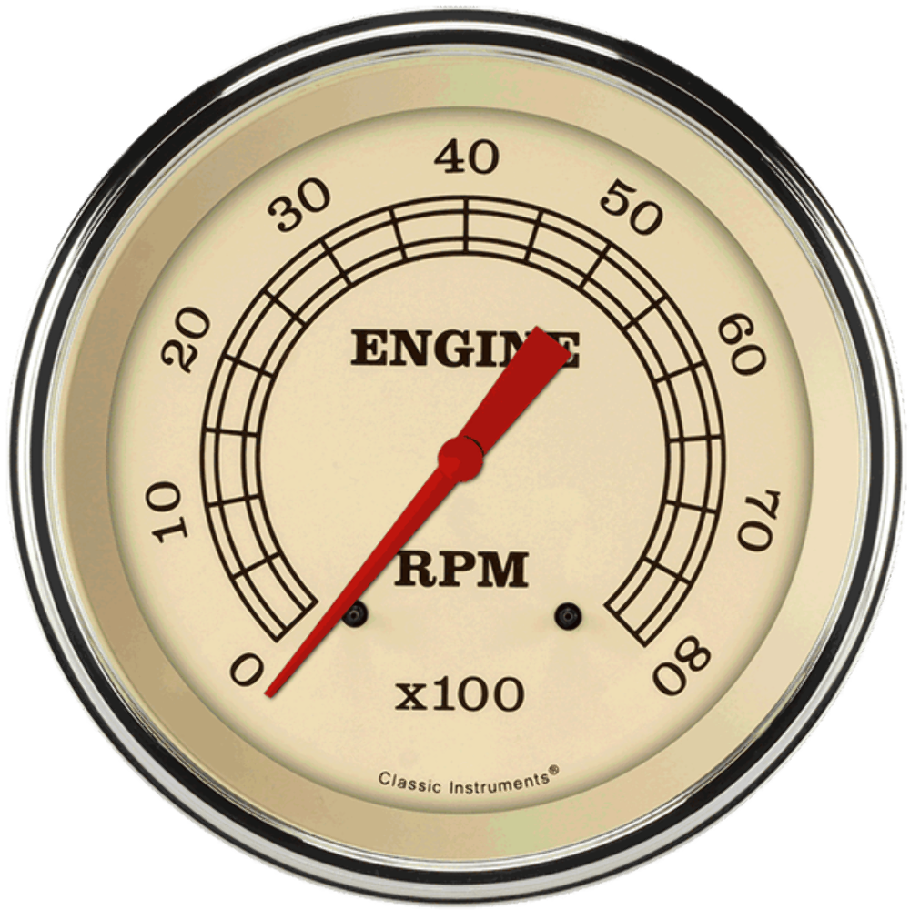 Vintage 4 5/8" Tachometer VT71SLF