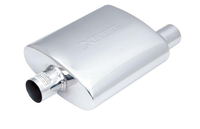 XFORCE Exhaust VX05-1276 - Stainless Steel Oval Exhaust Resonator