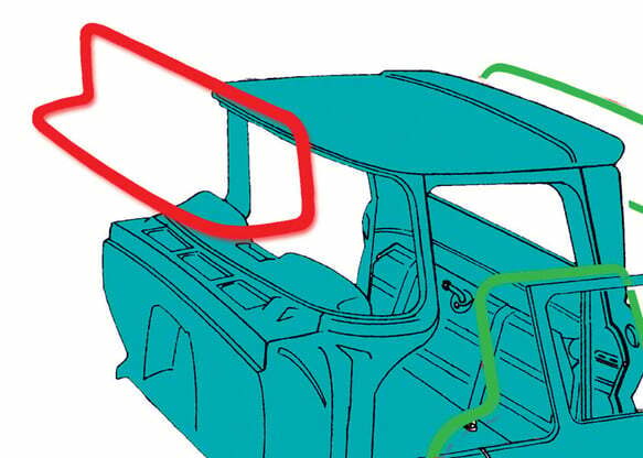 Fits 1960-1963 Chevrolet C10 Panel; Windshield Seal W063000STANDARD