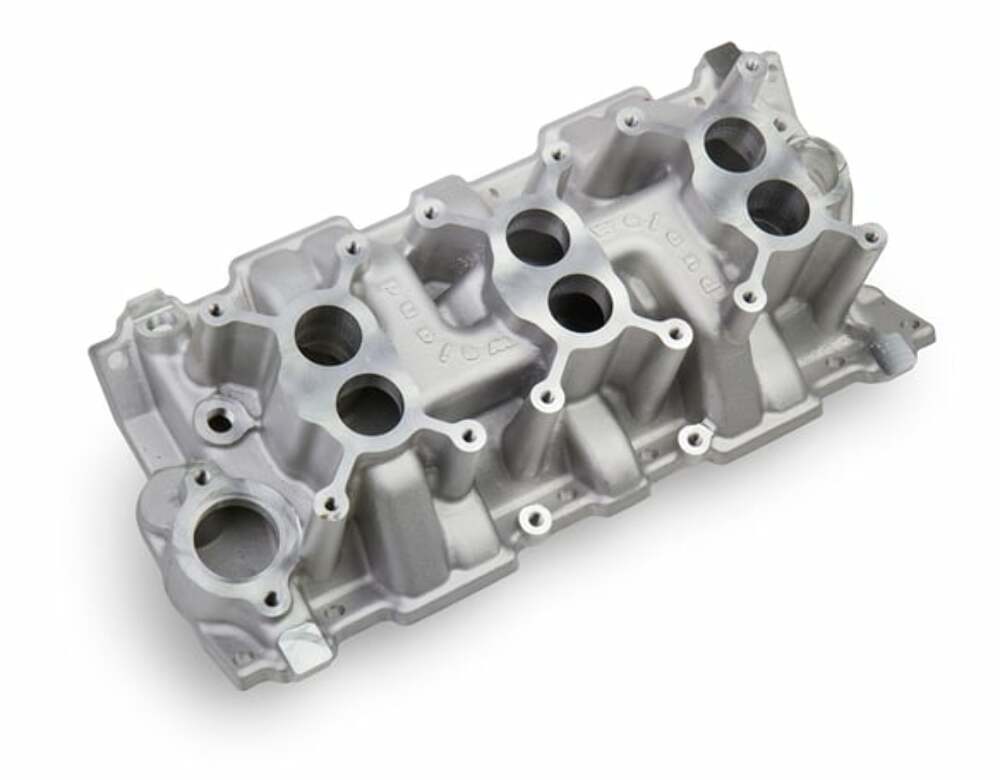 Weiand 3x2 Dual Plane Intake- Chevy Small Block V8 - 7550