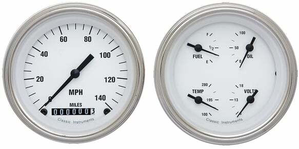 Classic Instruments analog dash gauge set