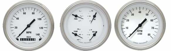 Classic Instruments analog dash gauge set