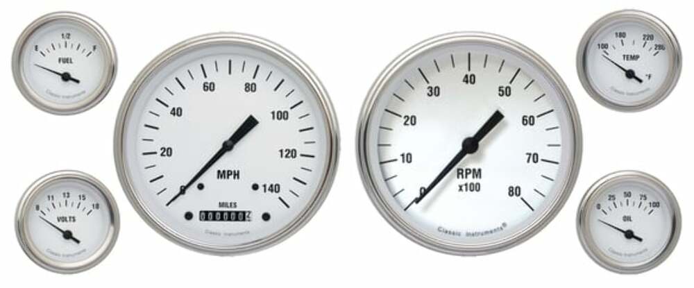 Classic Instruments analog dash gauge set
