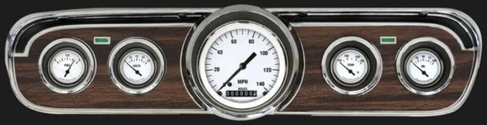White Hot 1965-66 Mustang Package MU65WH00 for 1965-1966 Mustang dash gauge cluster