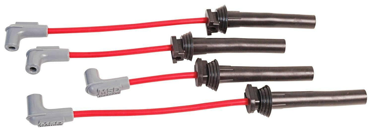 MSD spark plug wire set red rubber RED-02-04-MINI-COOPER-1-6L-32879