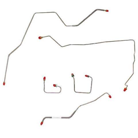 Front Brake Line Kit for 95-01 Jeep Cherokee No ABS stainless steel