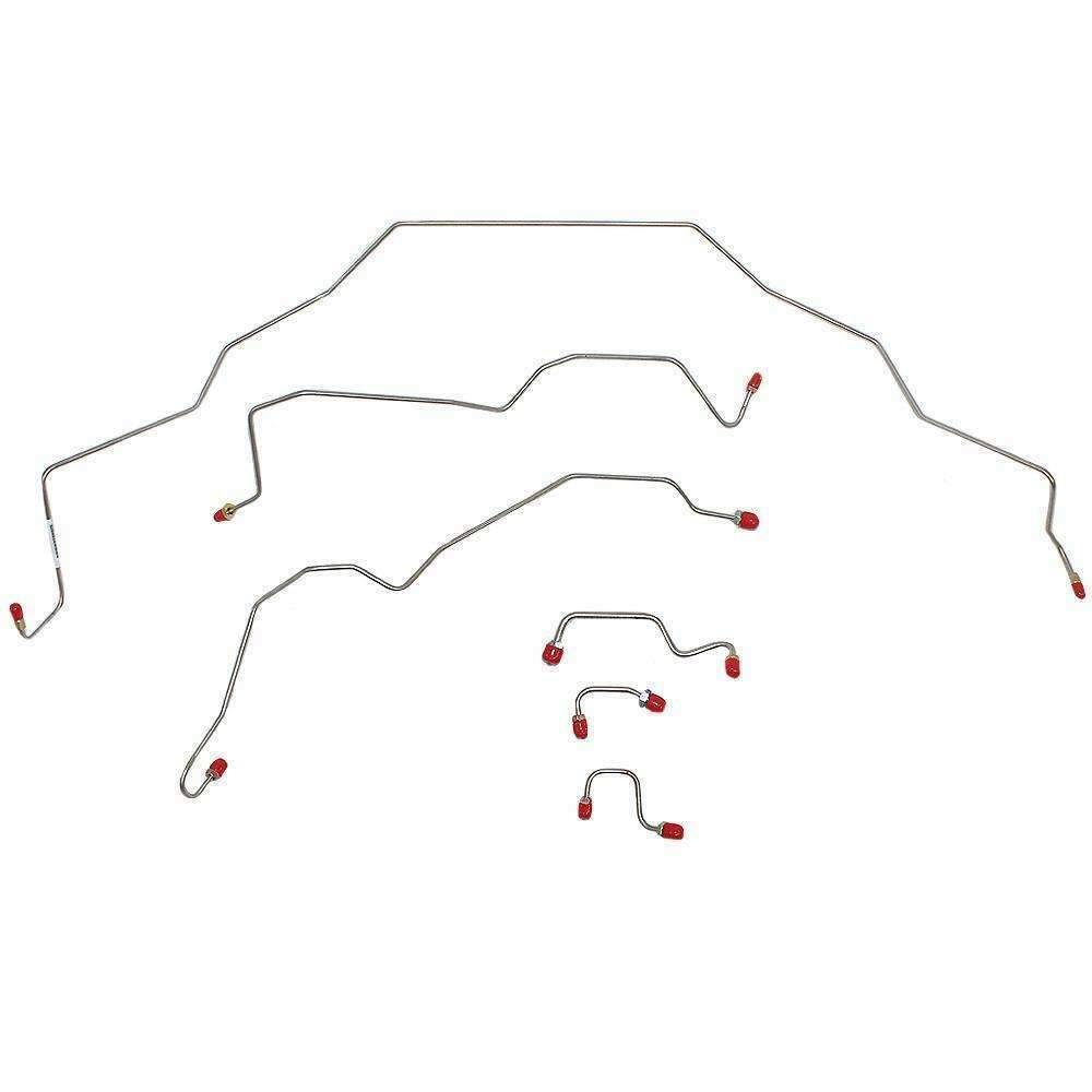 Front Brake Line Kit for 1995-1997 95-97 Dodge Ram 1500, 2500, 3500 ABS 2WD steel