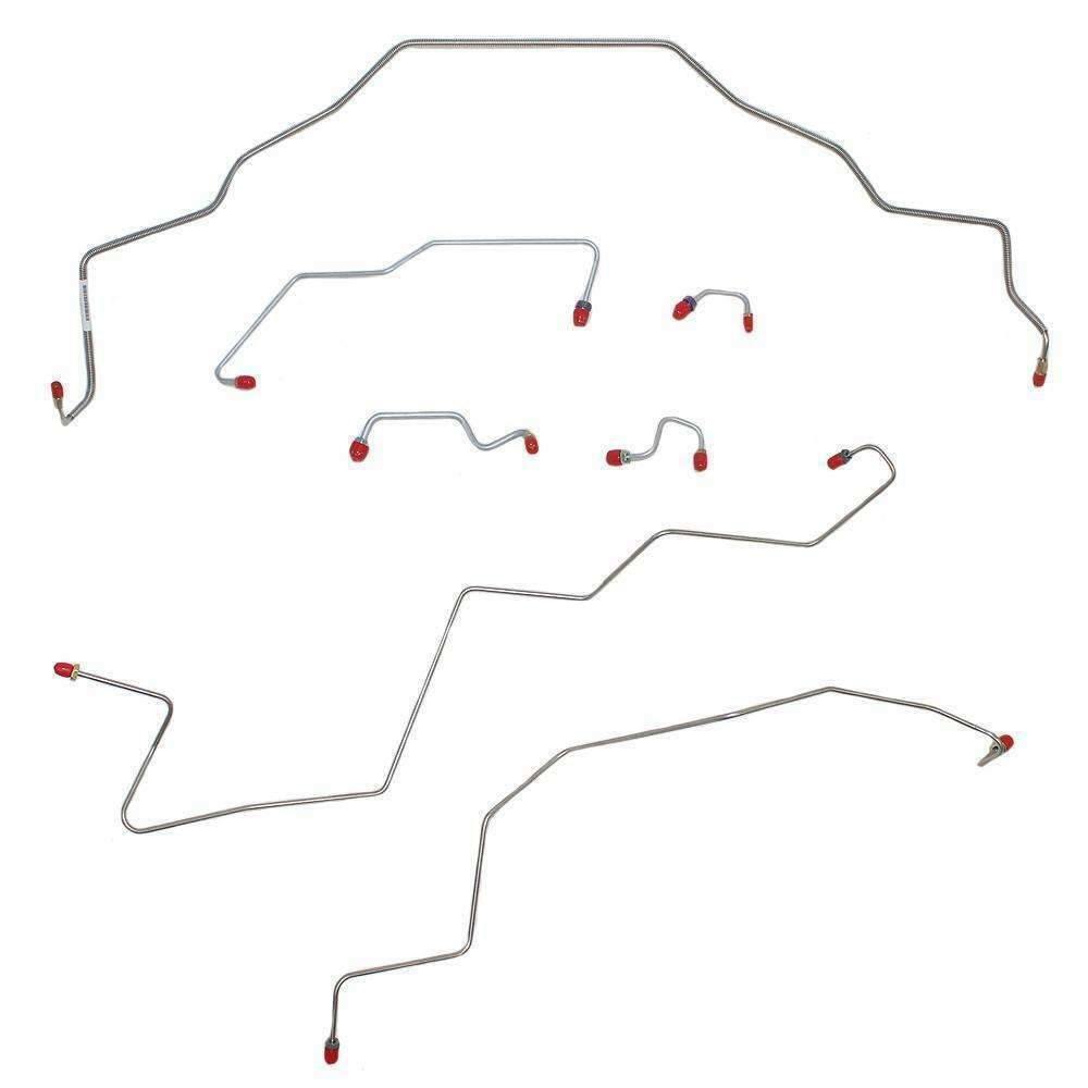 Front Brake Line Kit for 2013 95-97 Dodge Ram AWABS ABS 2WD steel