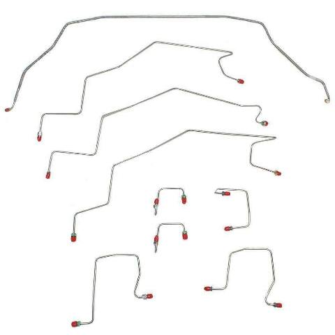 Front Brake Line Kit for 98-01 Dodge Ram 2500 AWABS 2WD stainless steel