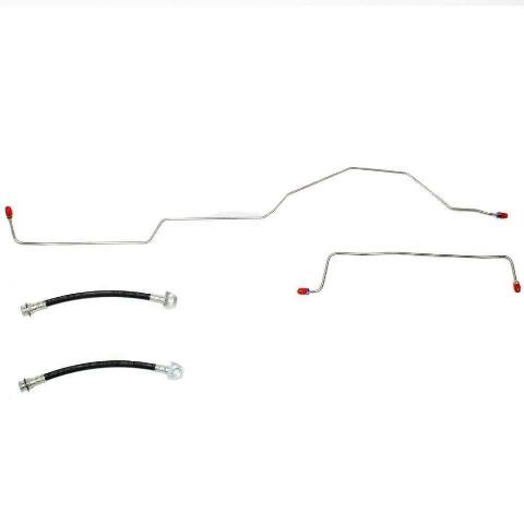 2003-06 Jeep Wrangler Rear Brake Line & Hose Kit Dana 35 Rear Disc Stainless