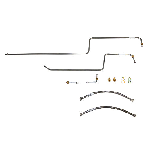 Transmission Cooler Lines for 1997-2002 Jeep Wrangler stainless steel