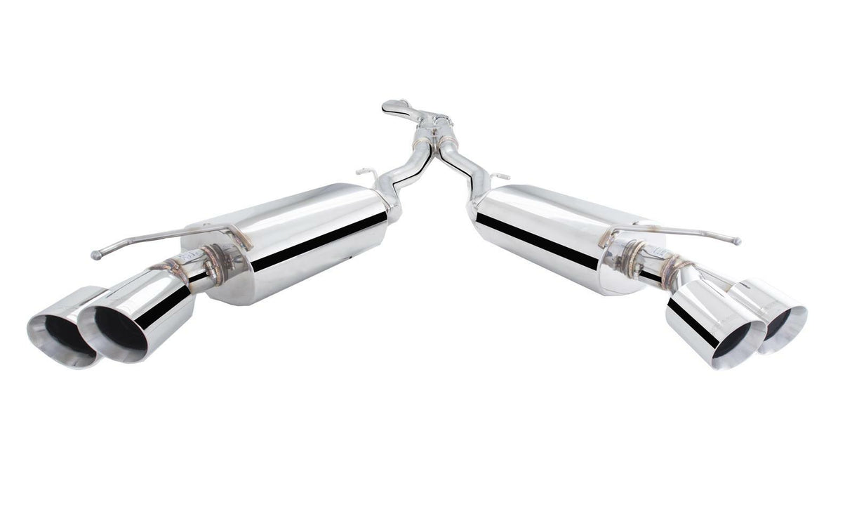 XForce cat-back exhaust system 304 stainless steel quad rear exit ES-CC17-CBS-XFO