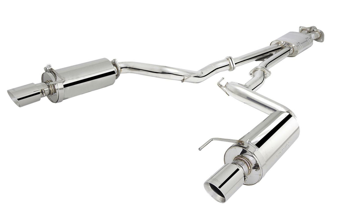 XForce cat-back exhaust system 304 stainless steel split rear exit ES-FM17-CBS-XFO