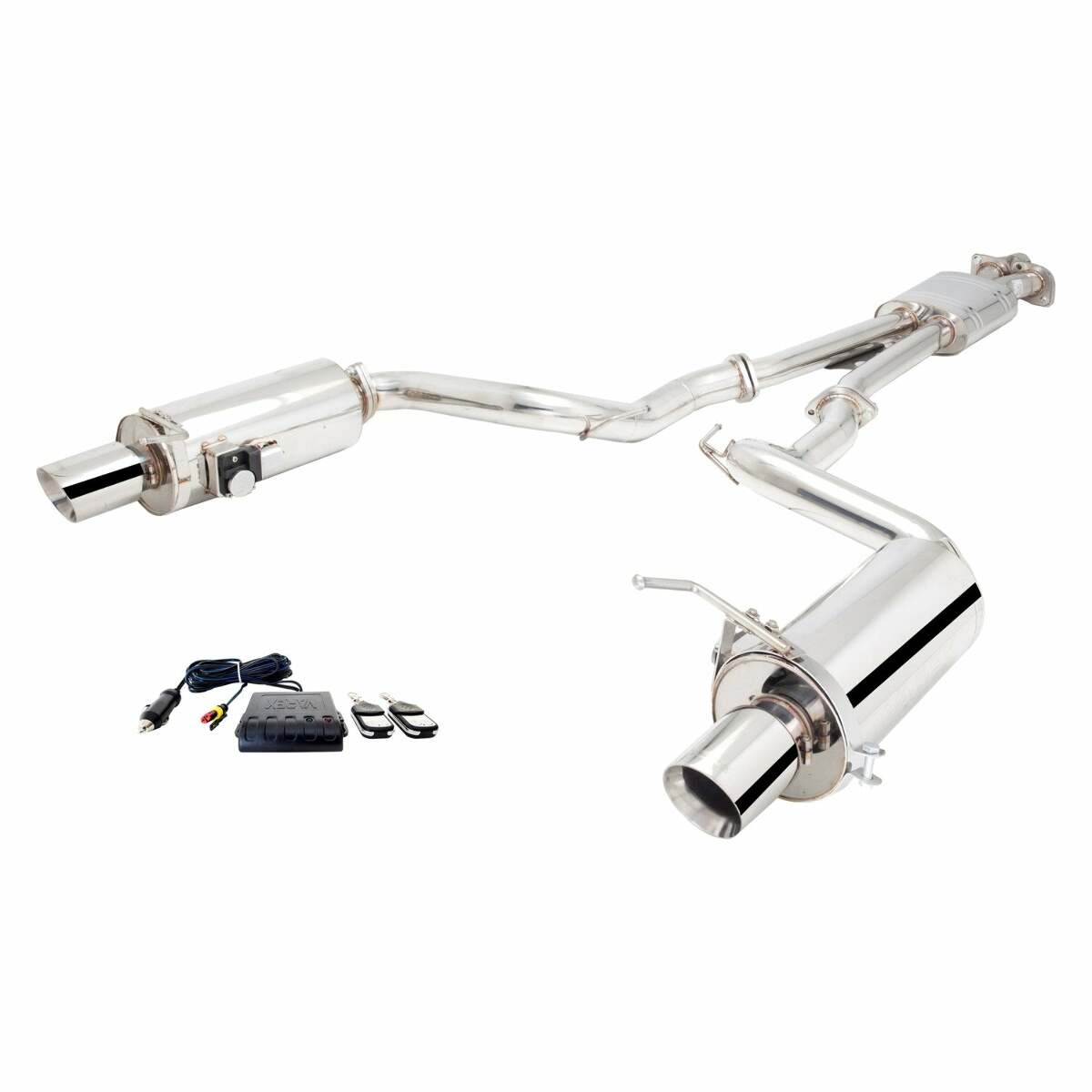 XFORCE Exhaust ES-FM17-VMK-CBS Varex 304 SS Cat-Back Exhaust w/ Split Rear Exit