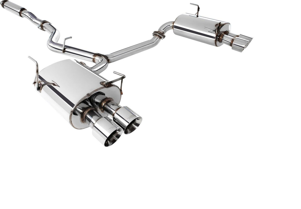 XFORCE Exhaust ES-SW26-CBS - 304 SS High Flow Cat-Back Exhaust w/ Quad Rear Exit