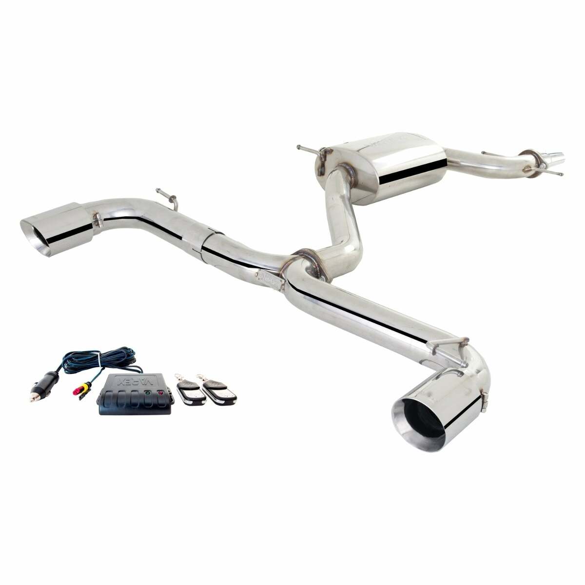 XFORCE Exhaust ES-VW06-VMK-CBS- Varex 304 SS Cat-Back Exhaust w/ Split Rear Exit