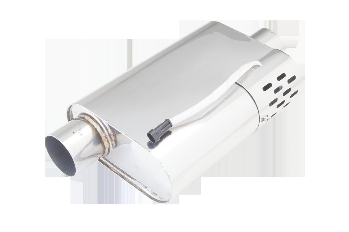 XFORCE Exhaust VMK51-250 - Varex SS Oval Exhaust Muffler w/Hidden Motor