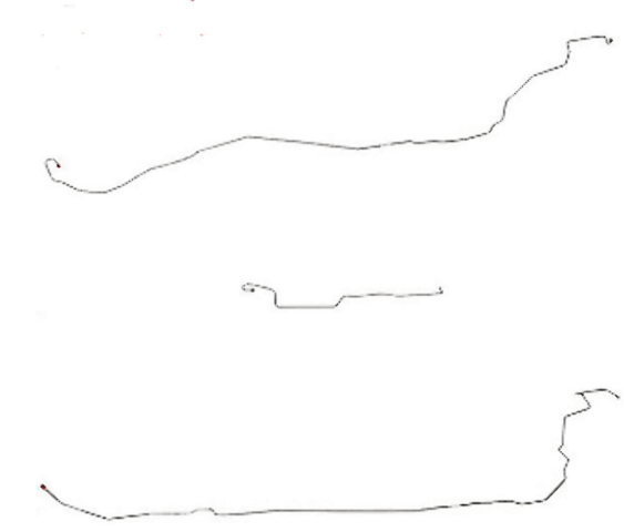 Intermediate Brake Line Kit for 2005-2010 Chevy Cobalt No ABS steel