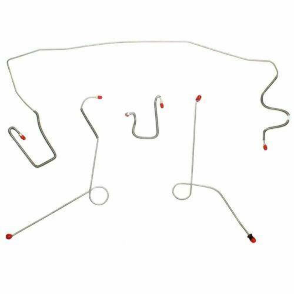 1967 Dodge Dart Front Brake Line Kit Power Disc/Drum Brakes Stainless YKT6702SS