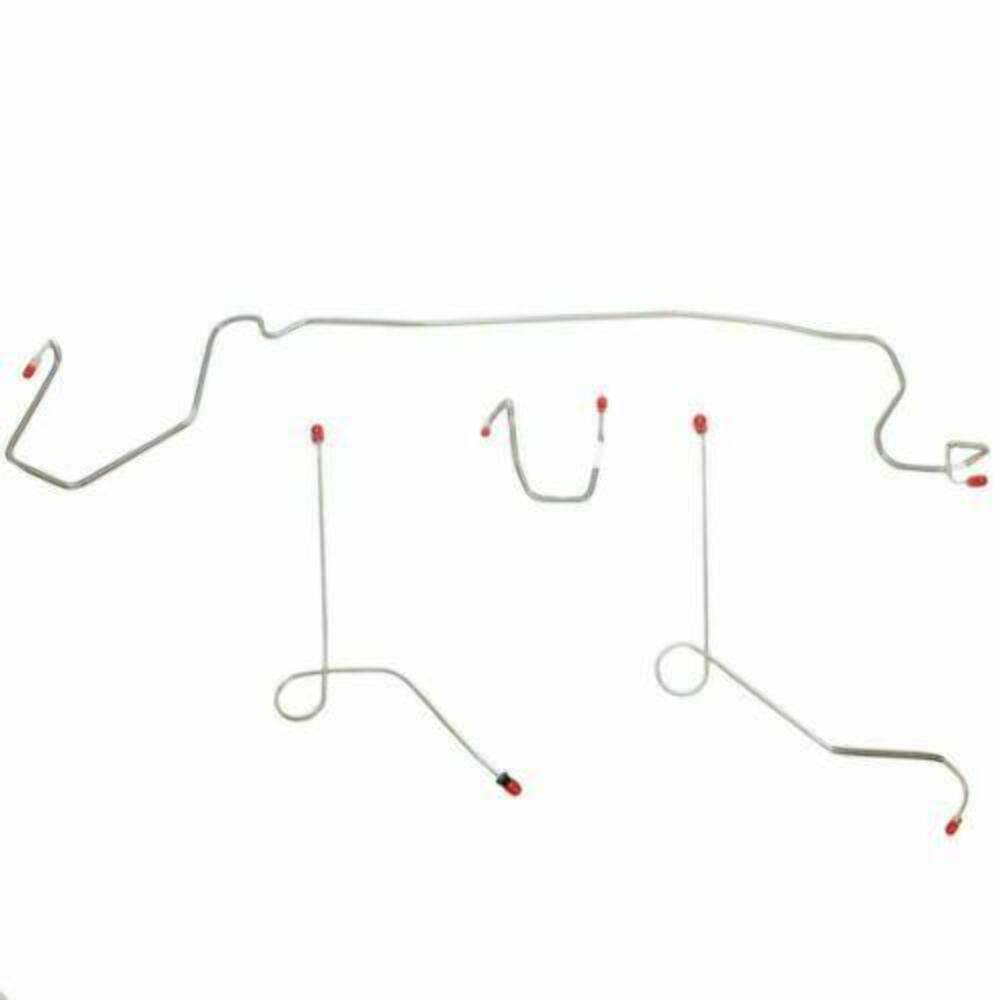 Front Brake Line Kit for 1974-1975 Dodge Dart drum brakes stainless steel