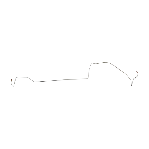 1964-66 Ford Mustang Intermediate Brake Line Disc Brake Dual Exhaust - ZIN6404SS