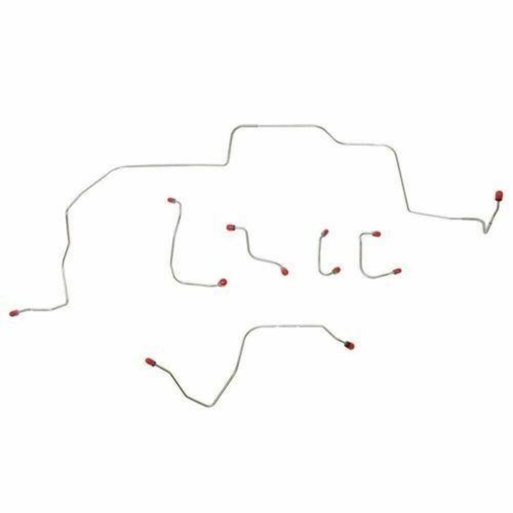Front Brake Line Kit for 1969 Ford Mustang Boss 429 disc brakes stainless steel