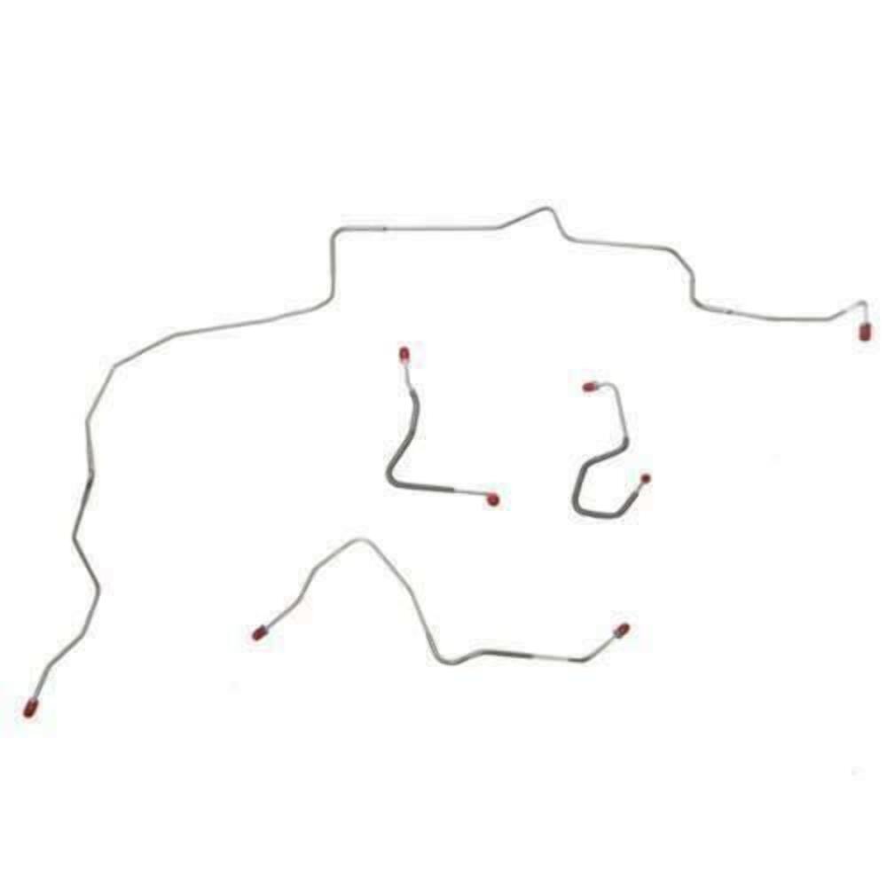 Front Brake Line Kit for 1970 Ford Mustang disc brakes stainless steel