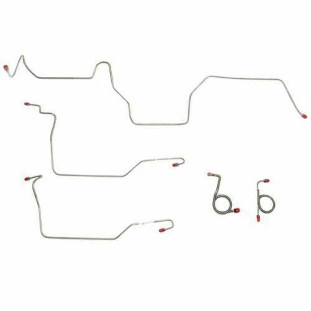 Front Brake Line Kit for 1971-1972 Ford Mustang disc brakes stainless steel